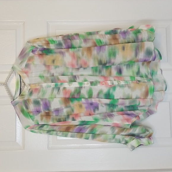 Pilcro Womens Pastel Color Longsleeve The Batwing Blouse By Anthropologie - Picture 5 of 14